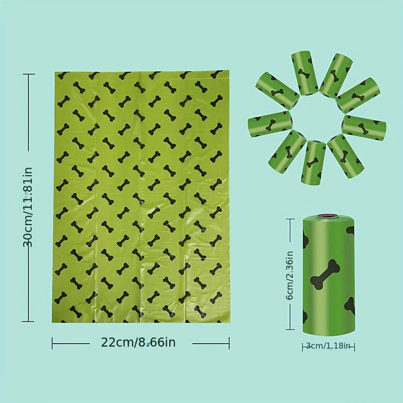 Eco-Friendly Biodegradable Dog Poop Bags With Free Dispenser
