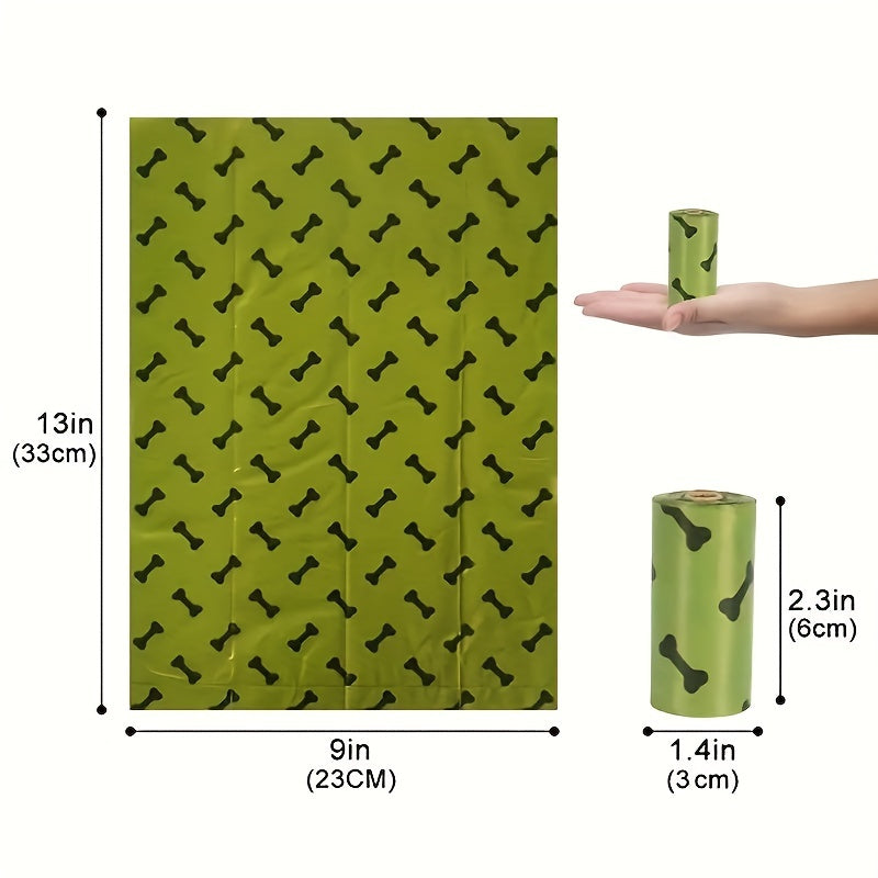 Eco-Friendly Biodegradable Dog Poop Bags With Free Dispenser