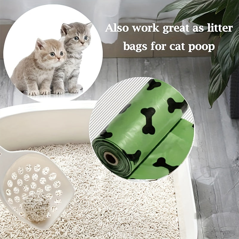 Eco-Friendly Biodegradable Dog Poop Bags With Free Dispenser