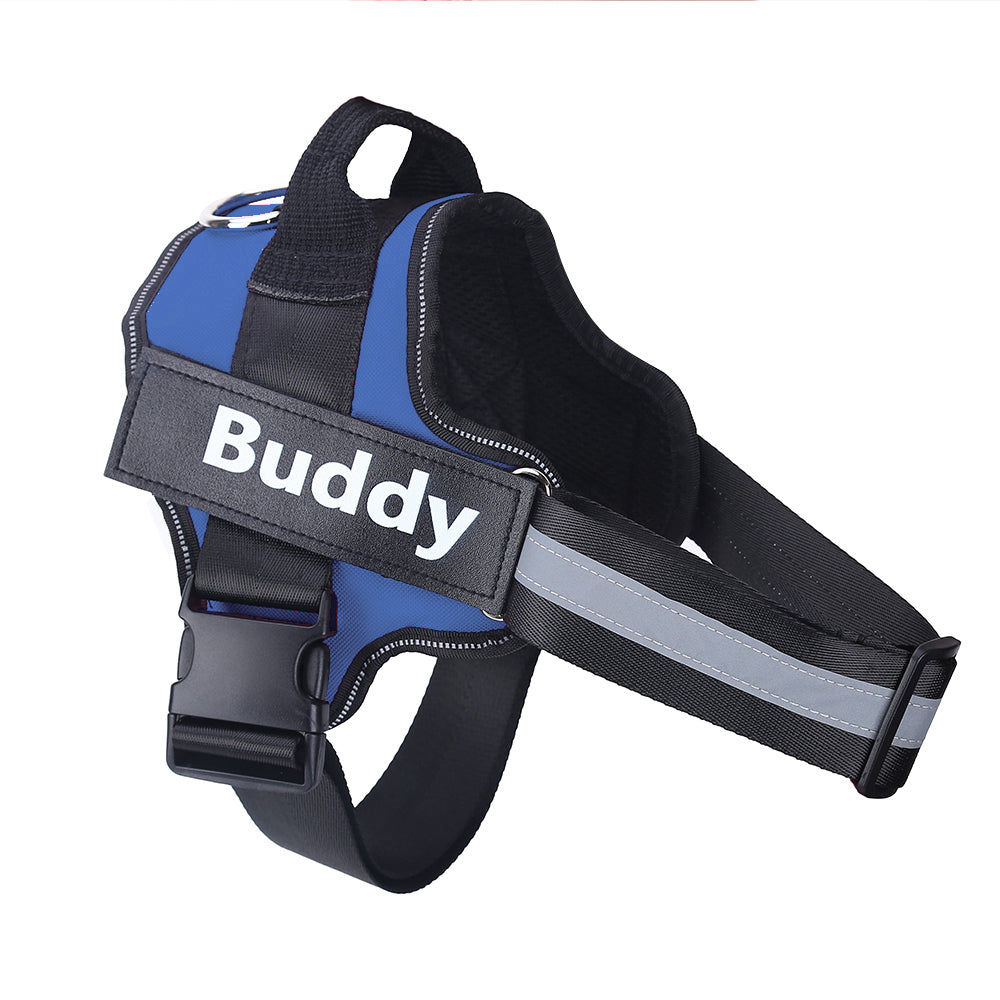 No-Pull Dog Harness with Custom Patch – Walk With Ease