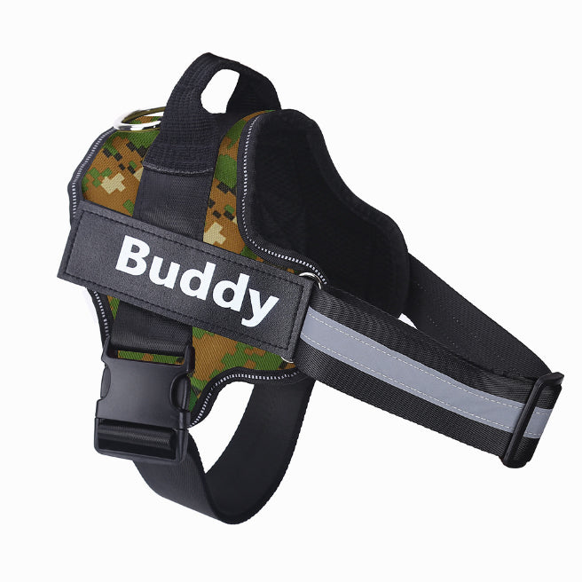 No-Pull Dog Harness with Custom Patch – Walk With Ease
