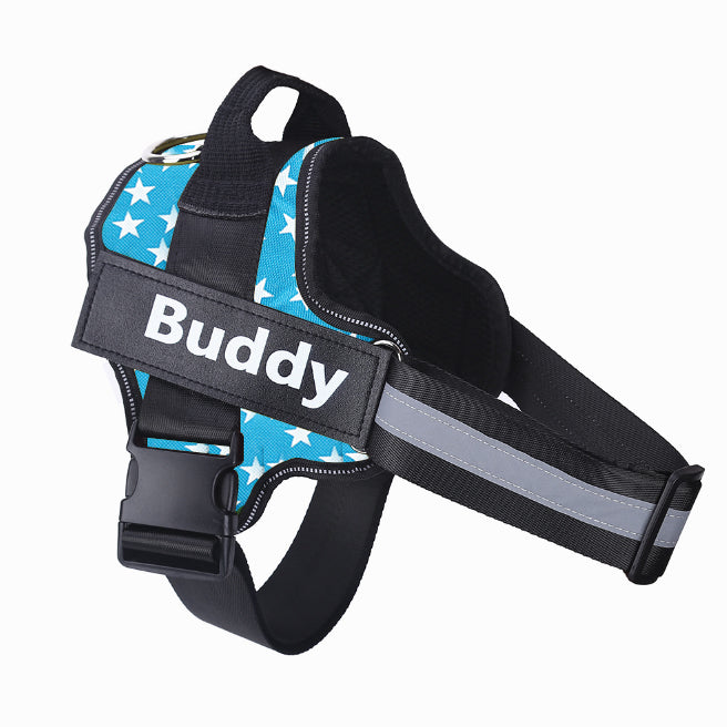 No-Pull Dog Harness with Custom Patch – Walk With Ease