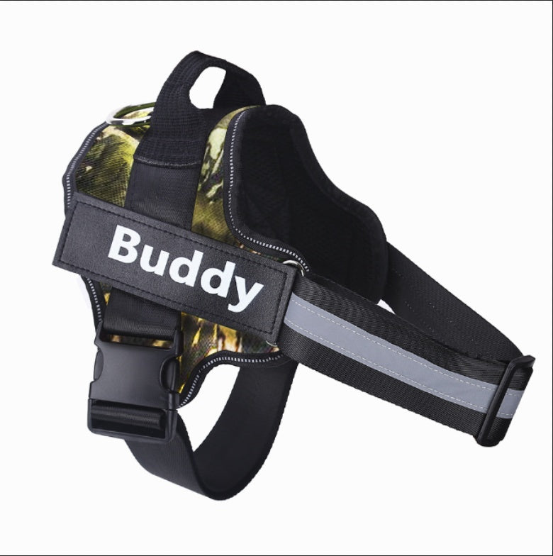 No-Pull Dog Harness with Custom Patch – Walk With Ease