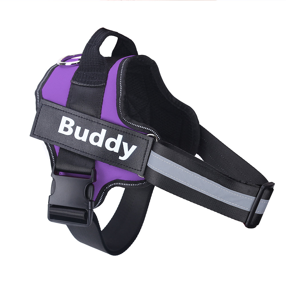 No-Pull Dog Harness with Custom Patch – Walk With Ease