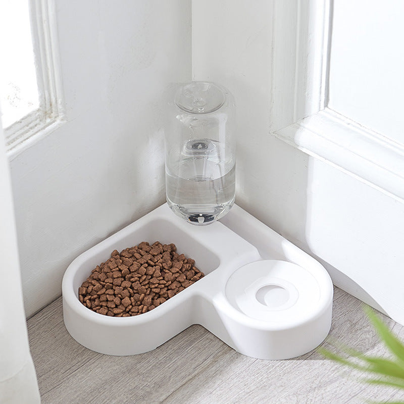 All-in-One Cat Water Fountain and Food Bowl