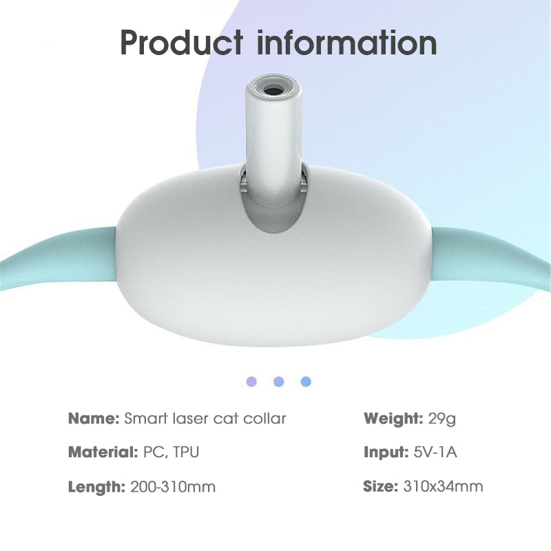 Smart Laser Cat Collar — Auto Interactive Toy For Bored Kitties