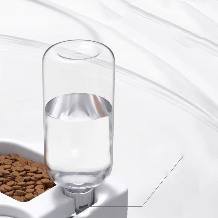 All-in-One Cat Water Fountain and Food Bowl