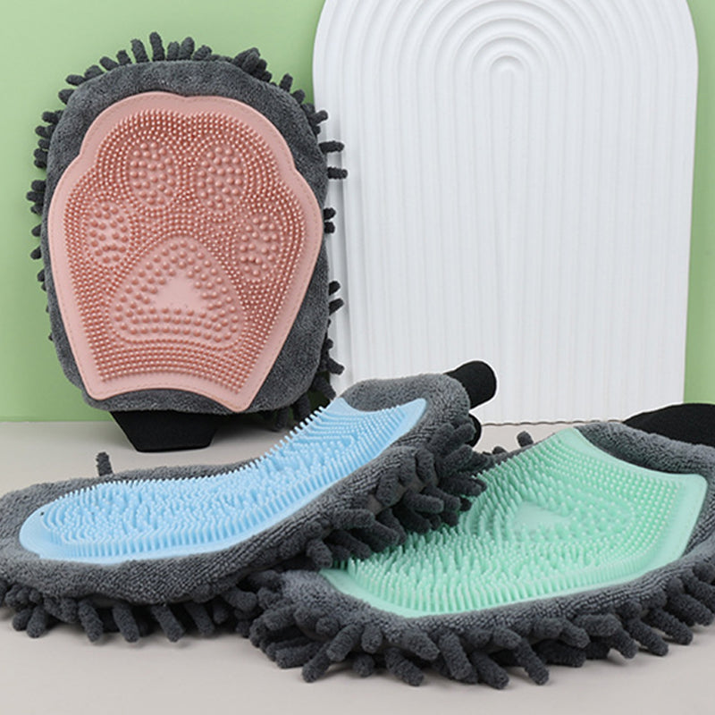 All-in-One Pet Brush for Cleaning, Massage and Care