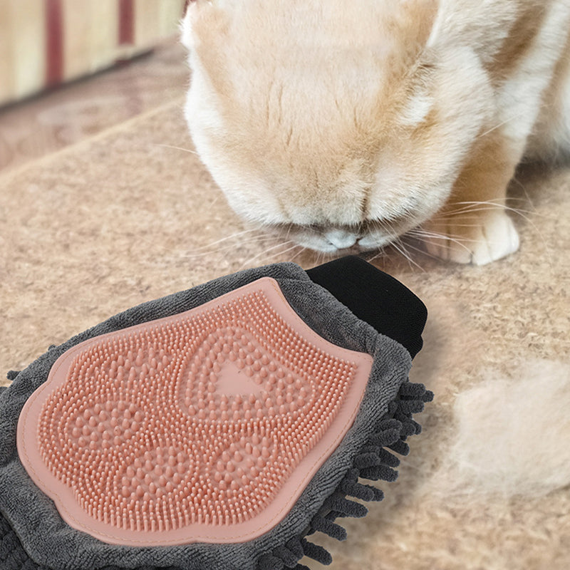 All-in-One Pet Brush for Cleaning, Massage and Care